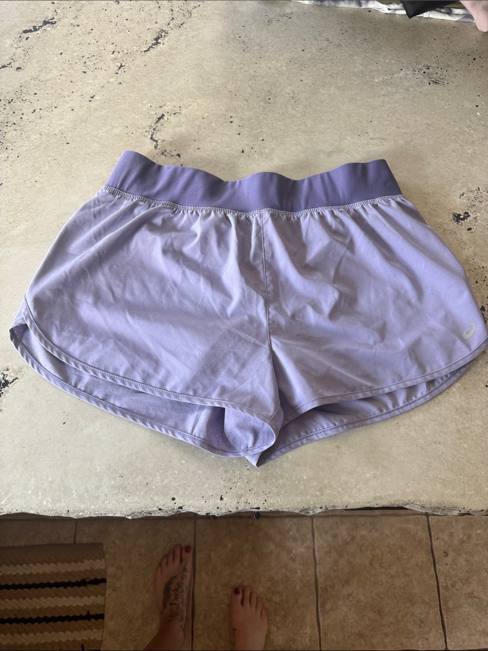 Asics Lavender Women's Athletic Shorts